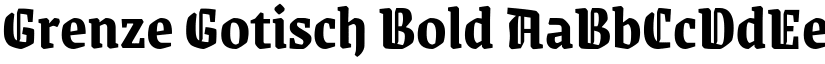 Grenze Gotisch Bold font