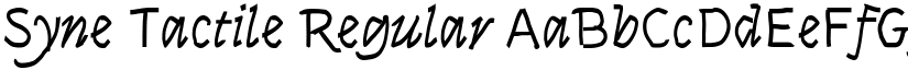 Syne Tactile Regular font