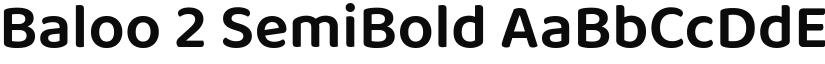 Baloo 2 SemiBold font