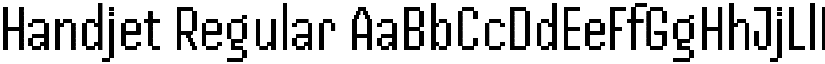 Handjet Regular (Variable) font