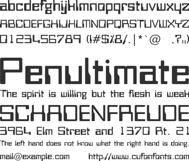 Bitwise font preview