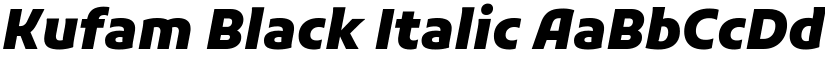 Kufam Black Italic font