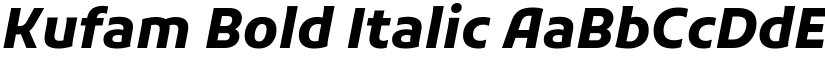 Kufam Bold Italic font