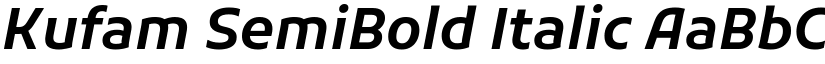 Kufam SemiBold Italic font