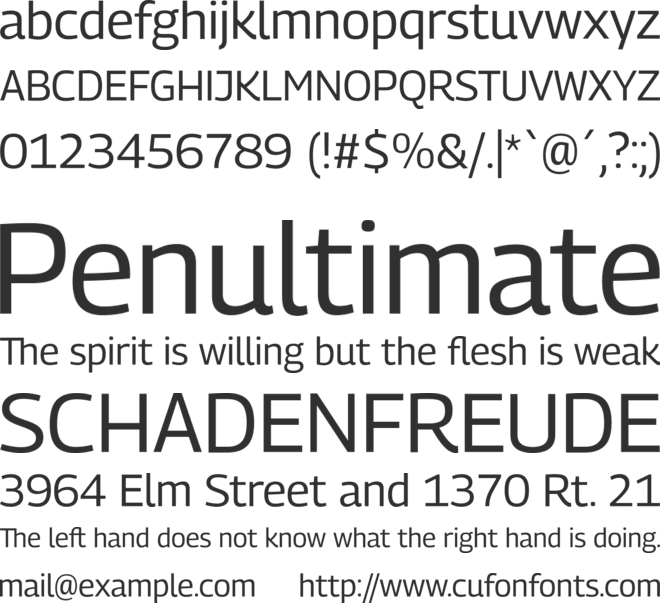 Georama font preview