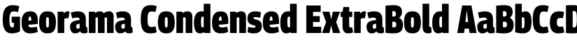 Georama Condensed ExtraBold font