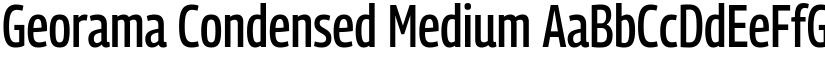Georama Condensed Medium font
