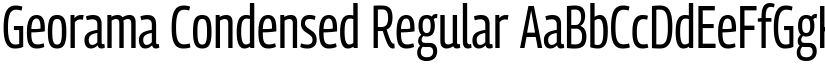Georama Condensed Regular font