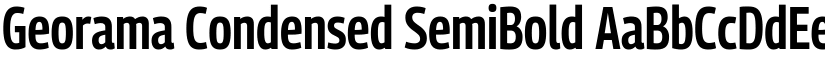 Georama Condensed SemiBold font