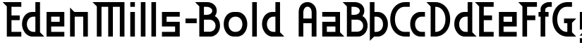 EdenMills-Bold font