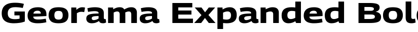 Georama Expanded Bold font