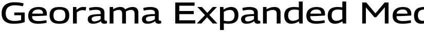 Georama Expanded Medium font