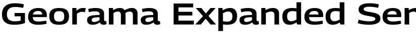 Georama Expanded SemiBold font
