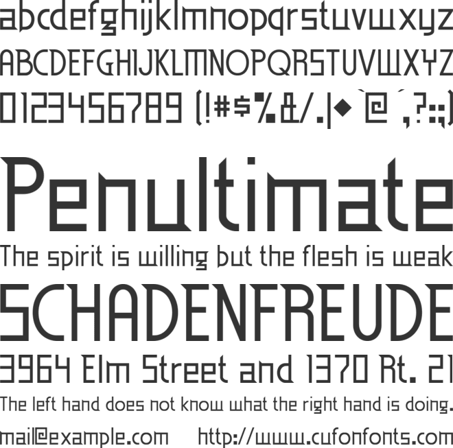 Eden Mills font preview