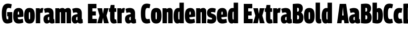 Georama Extra Condensed ExtraBold font