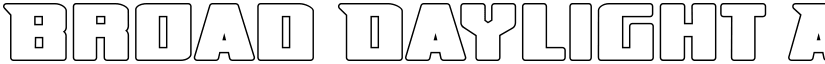 Broad Daylight font