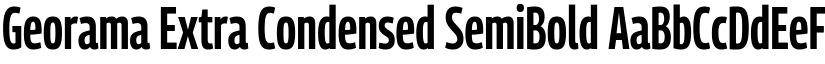 Georama Extra Condensed SemiBold font