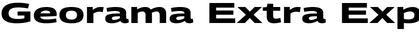 Georama Extra Expanded Bold font
