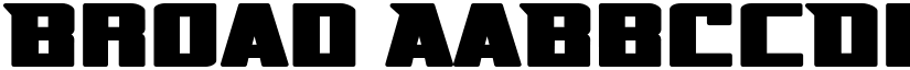 Broad font