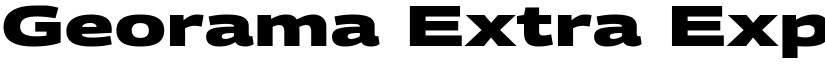 Georama Extra Expanded ExtraBold font