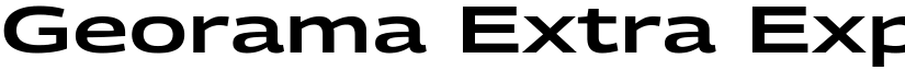 Georama Extra Expanded SemiBold font