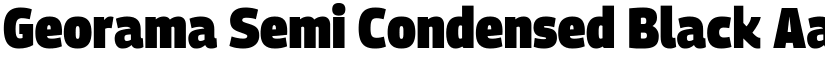 Georama Semi Condensed Black font