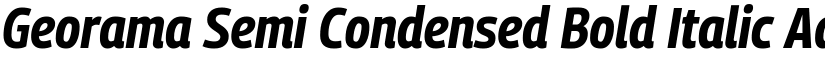 Georama Semi Condensed Bold Italic font