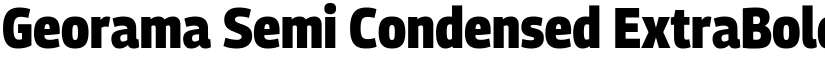Georama Semi Condensed ExtraBold font