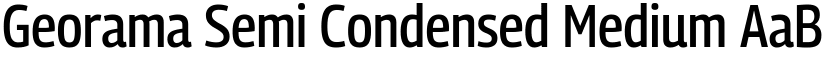 Georama Semi Condensed Medium font