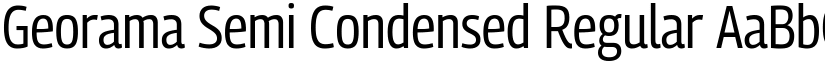 Georama Semi Condensed Regular font