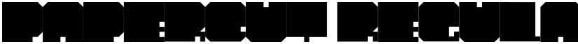 PaperCut Regular font