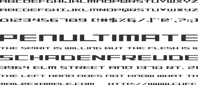 Trireme font preview