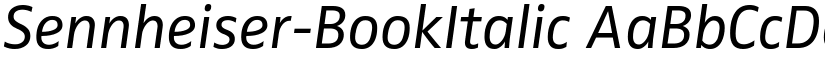 Sennheiser-BookItalic font