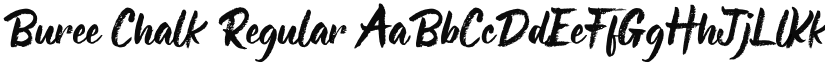Buree Chalk Regular font