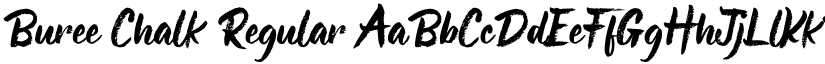 Buree Chalk Regular font