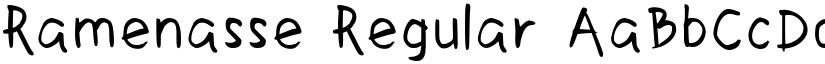 Ramenasse Regular font