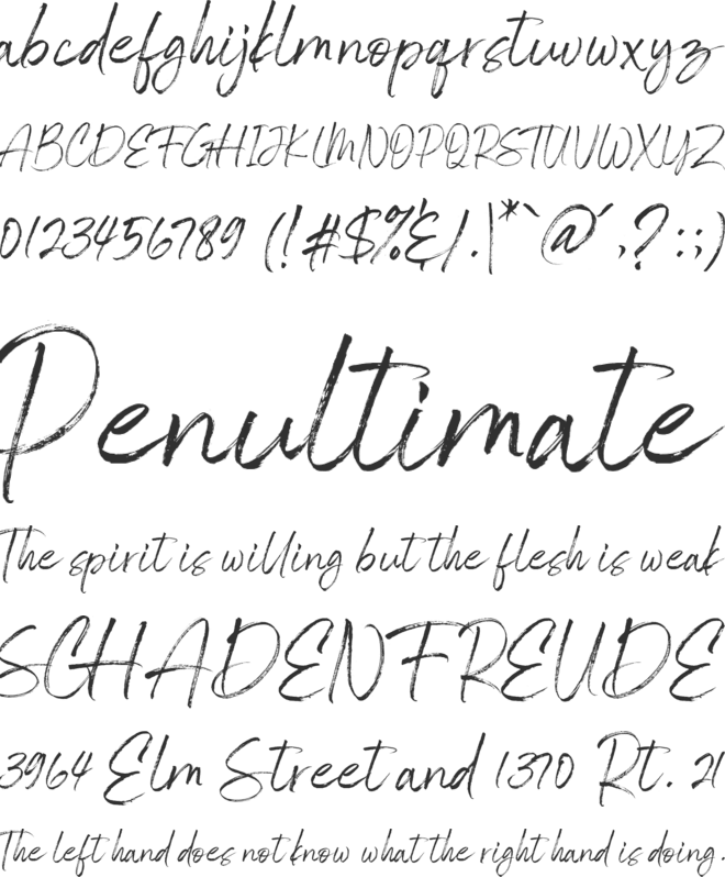 Gisellya font preview