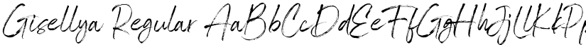 Gisellya Regular font