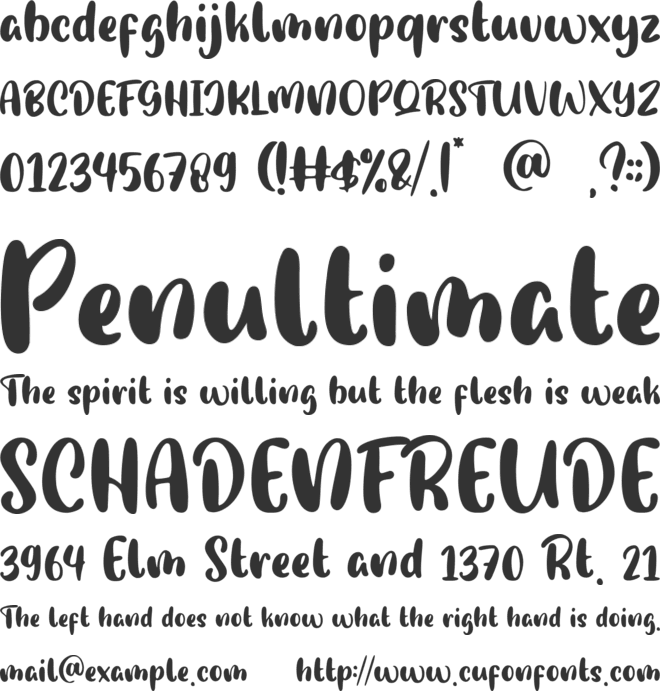 Pumpkin Story font preview