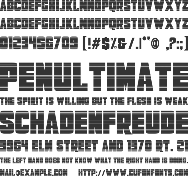 Speed Monsters font preview