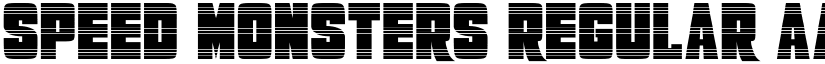 Speed Monsters Regular font
