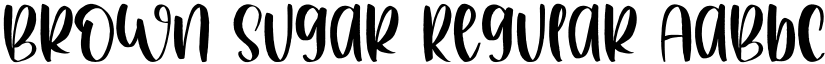 Brown Sugar Regular font