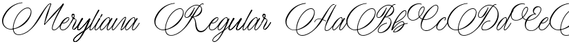 Meryliana Regular font