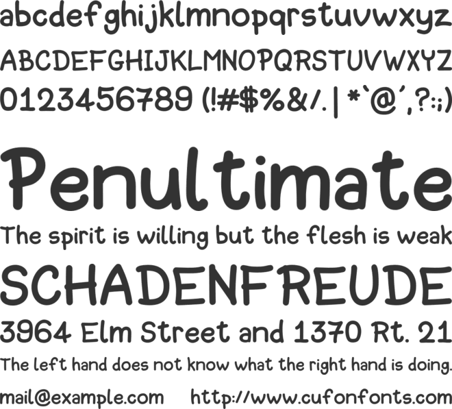 Dinomouse font preview