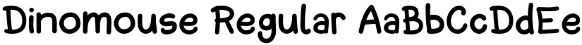 Dinomouse Regular font