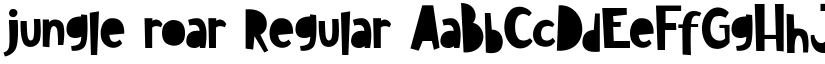 jungle roar Regular font
