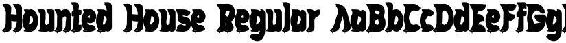 Hounted House Regular font