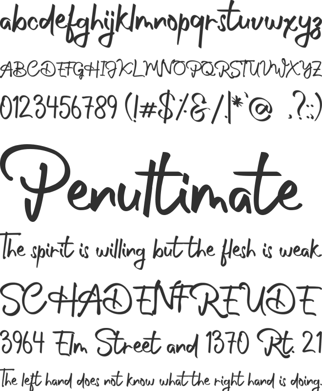 Philosophy font preview