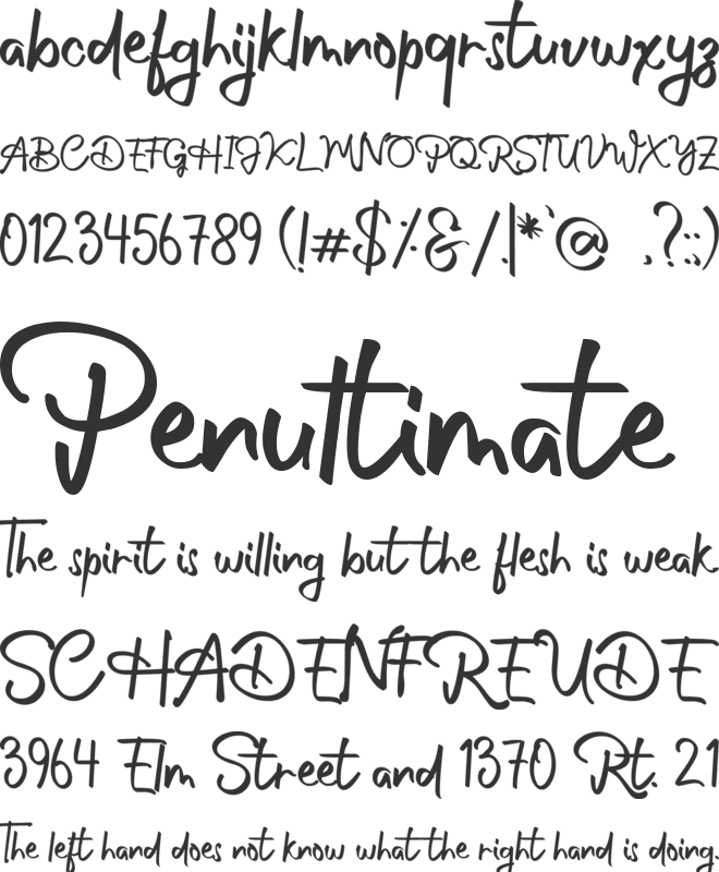 Philosophy font preview