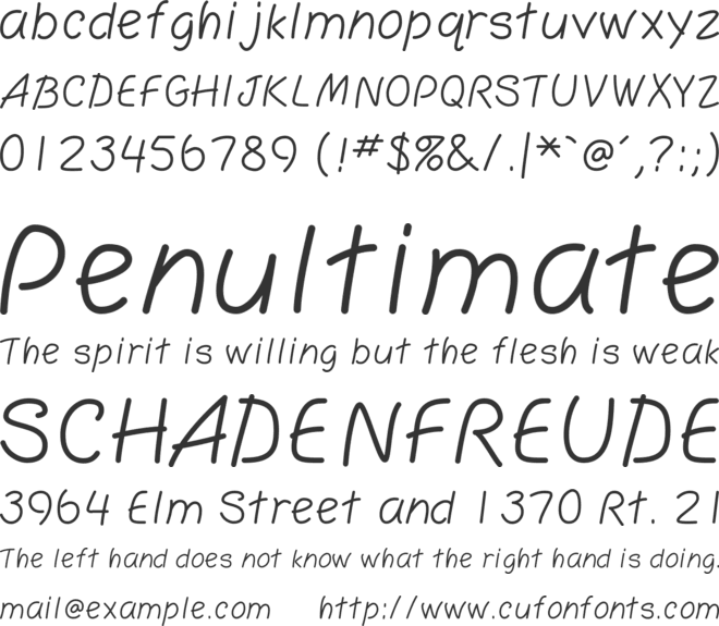 Los Altos font preview